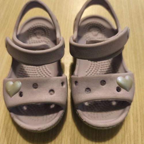 Crocs sandals used, size C6, purple