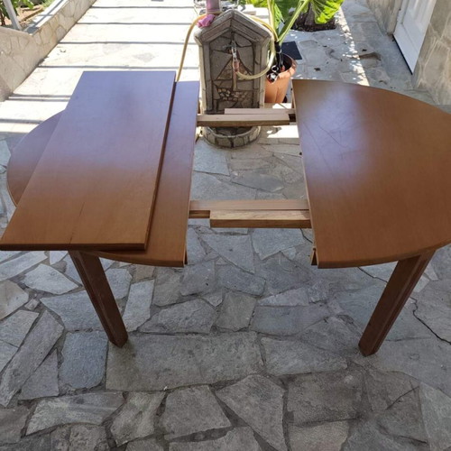 Kitchen table used, beech wood, extendable 1.59 m length