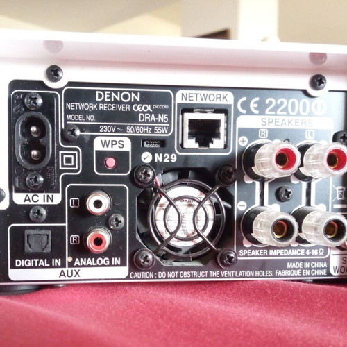 Denon DRA-N5 CEOL Piccolo network stereo amplifier used with remote