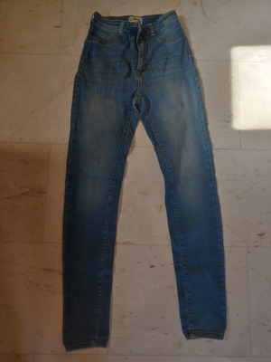 Women's elastic jeans used, blue, size S
