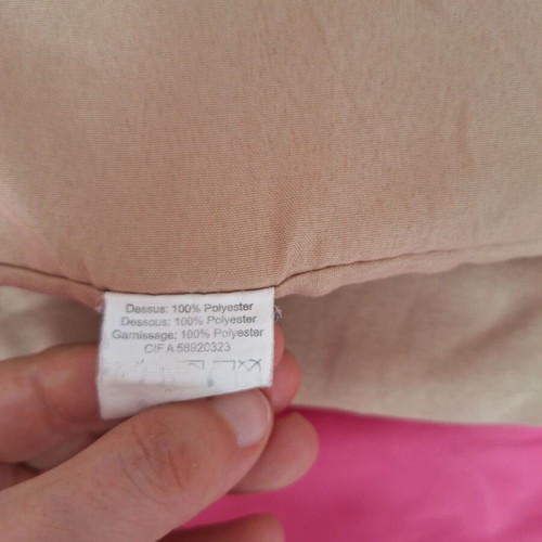 Thin La Redoute single brown quilt used, approx. 135x175 cm