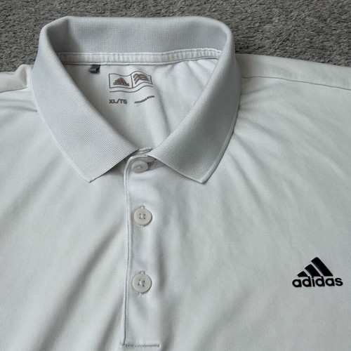 Adidas Golf Solid polo shirt used, XL, white