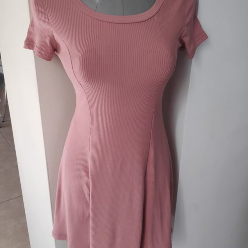 Sleeveless summer dress pink size S new