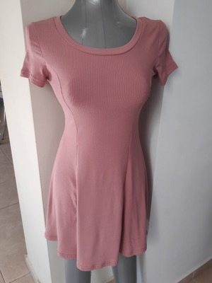 Sleeveless summer dress pink size S new