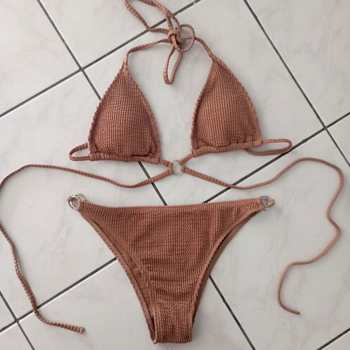 Bikini Shein new, brown, size S
