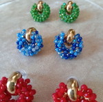 Earrings new, colorful set