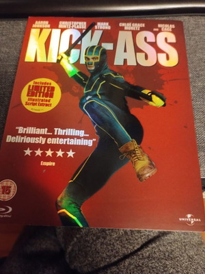 Kick Ass Blu-Ray like new with original script booklet