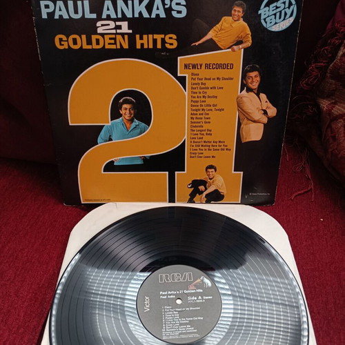 Paul Anka 21 Golden Greats vinyl record like new, pop