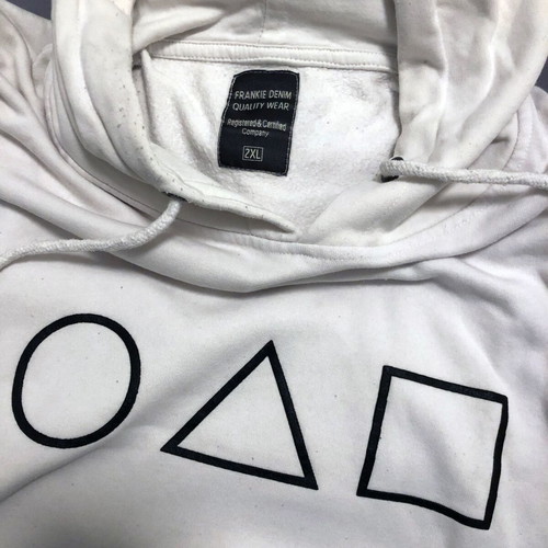 Hoodie Frankie Denim XXL white like new