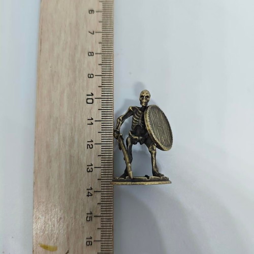 Bronze Skeleton Warrior Miniature like new