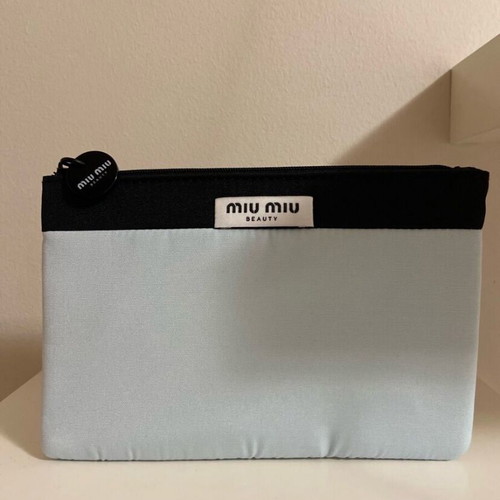 Miu Miu toiletry bag new, black and blue