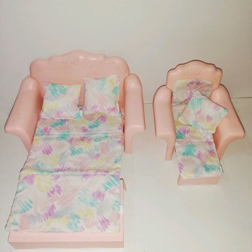 Vintage Barbie Sweet Roses pink furniture like new