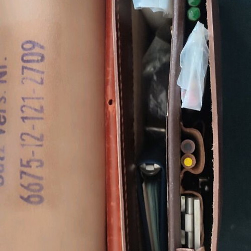 Aerial Photography and Mapping Collection in Leather Bag New