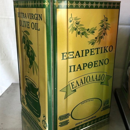 Container of 17 liters extra virgin olive oil from Ancient Olympia, November 2024 harvest