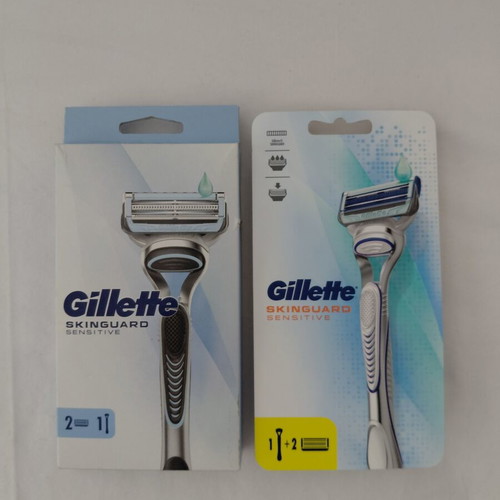 Gillette Skinguard Sensitive razor with 1 replacement, pack of 2, new