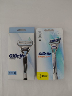 Gillette Skinguard Sensitive ξυριστική μηχανή με 1 ανταλλακτικό, πακέτο 2τμχ, καινούργιο