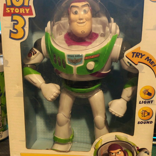 Buzz Lightyear figure from Toy Story 3 used, battery operated