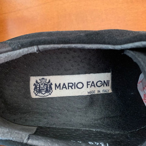 Mario Fagni men's shoes new, pack of 2, brown and black suede