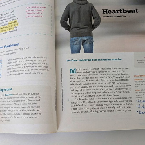 HMH Into Literature Grade 7 English book used, student edition