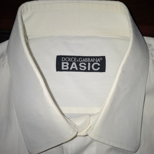 Dolce & Gabbana White Summer Shirt Basic Collection Size 43 Like New