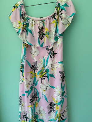 Sisley printed midi dress with floral pattern