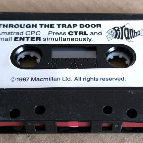 Through The Trap Door (Piranha) Amstrad cassette like new