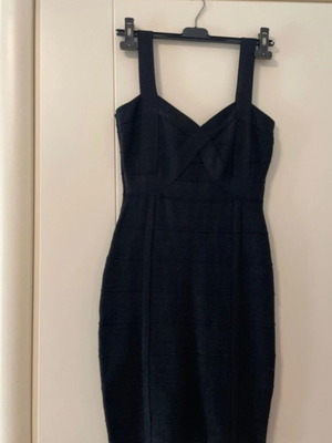 Kimi & Co. black bandage dress with subtle gold glitter effect, size M/L