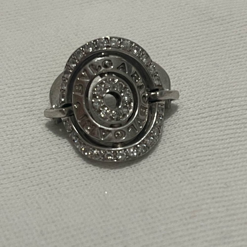 Silver 925 ring with zircon used, size 57