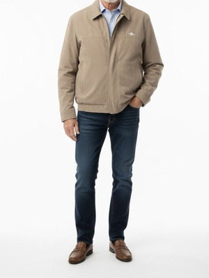 Castor men's jacket like new, beige brown, size L