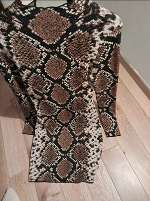 Zara short dress like new, black and brown, size M