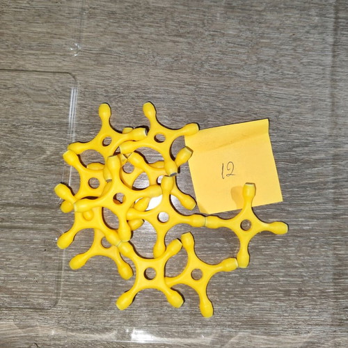 Magnetic construction set used, 144 pieces, vintage