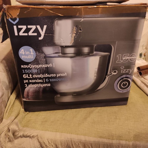 Izzy Kitchen Machine 1500w professional used with 6 Lt stainless steel bowl