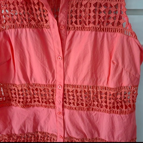 Morena Spain Sleeveless Shirt Like New, Orange