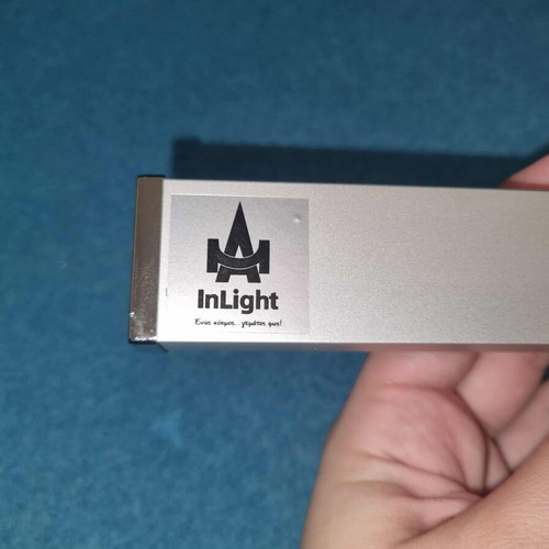 Inlight Επιτοίχιο Φωτιστικό Led 60cm Χρώμιο Λευκό