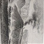  1890 Σαντορίνη έκρηξη ηφαιστείου νέα Καμένη ξυλογραφία, κυκλαδες