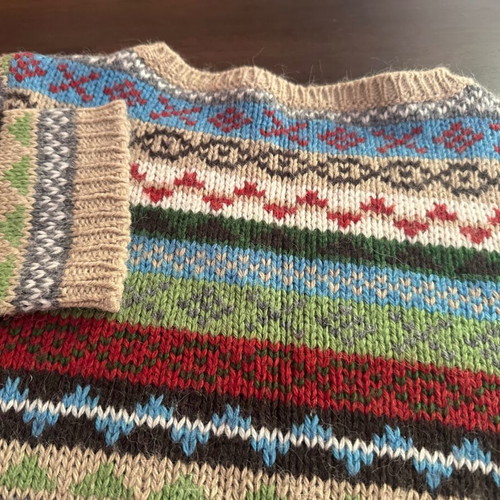 Benetton United Colors multicolor knit sweater M