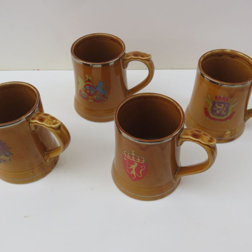 Nasco vintage ceramic beer mugs set of 4 like new