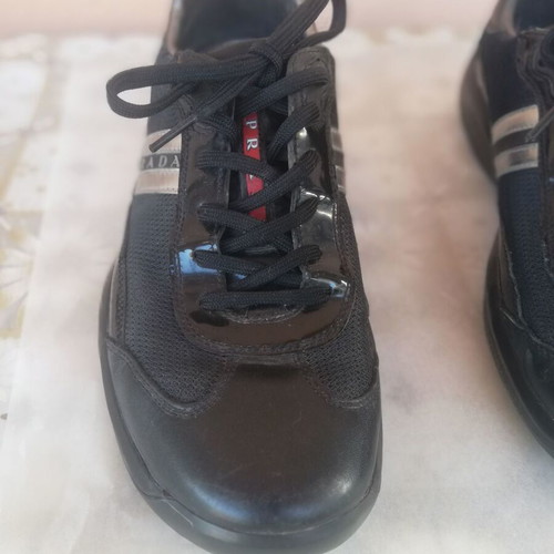 Prada America's Cup men's shoes used, size 43, black