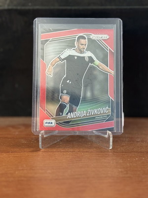 2025 Panini Prizm FIFA Andrija Zivkovic Red 150 PAOK card