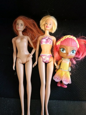 Dolls used, pack with two Barbie and one Shimmer