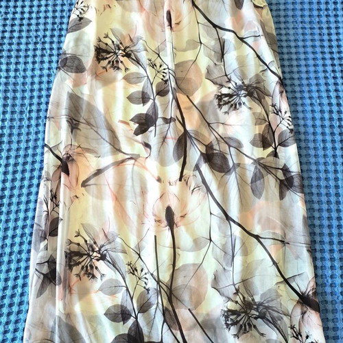 Romantic dress size Small with cotton bodycon and floral tulle