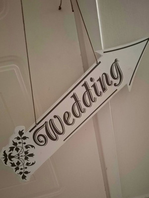 Wedding decoration sign