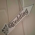Wedding decoration sign