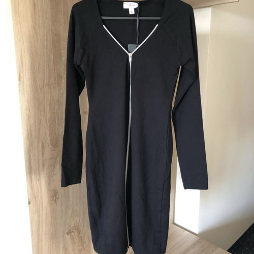 Black dress new, elastic, size S