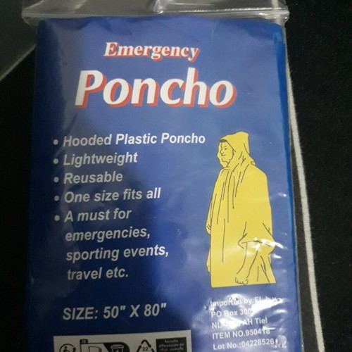 Emergency Poncho new, disposable waterproof