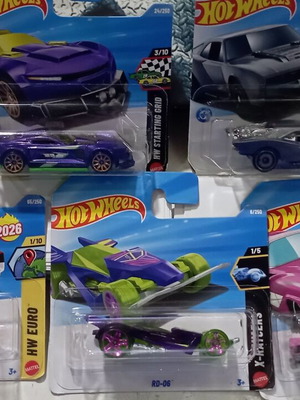 Αυτοκινητάκια Hot Wheels καινούργια, σετ 5 καρτέλες
