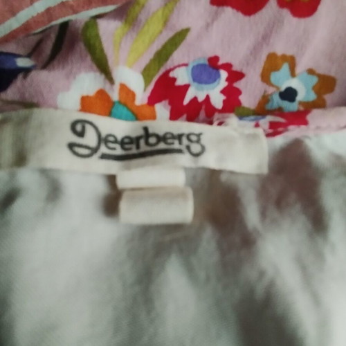 Deerberg Viscose Dress for Curvy Girls, Like New, Pink Floral, XXL