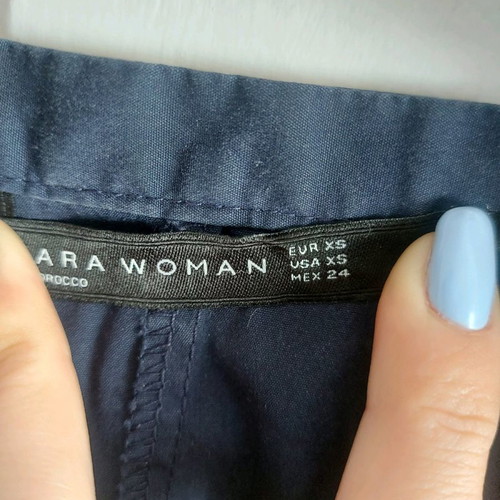 Zara shirt n.xs used, blue with hidden zipper