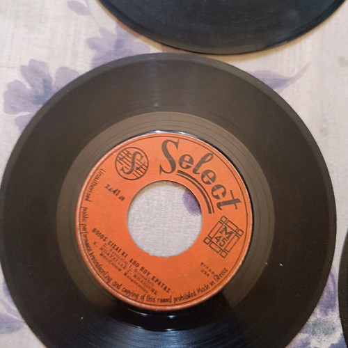 Vinyl Records 45 RPM used, set of 4, laiko genre