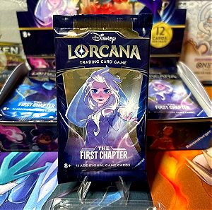 Lorcana Disney trading card game 1 booster pack the first chapter factory sealed (art frozen)